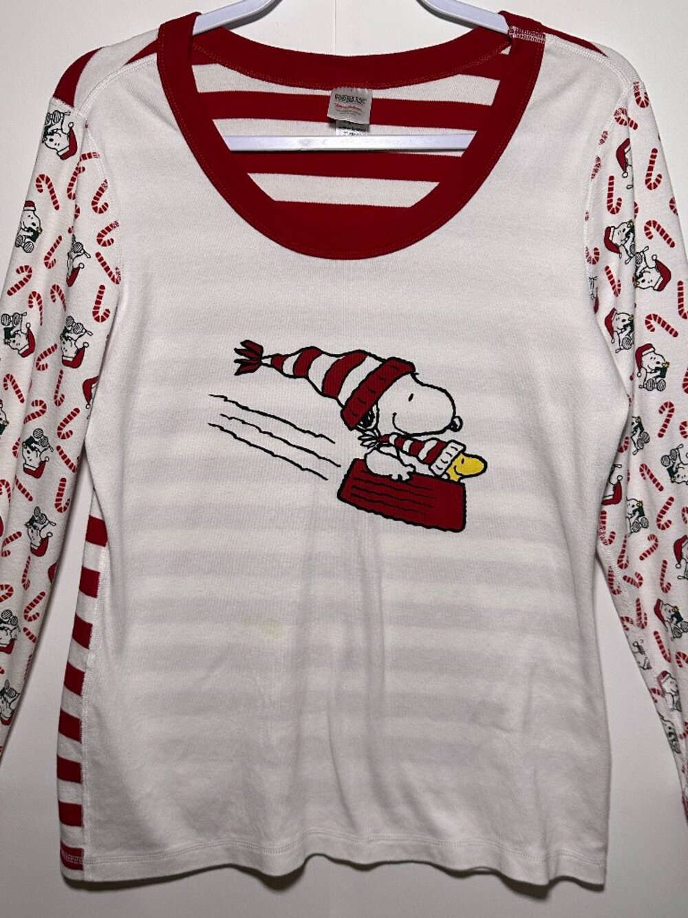 Hanna Anderson Women's Peanuts Winter Pajama Set Size L/XXL